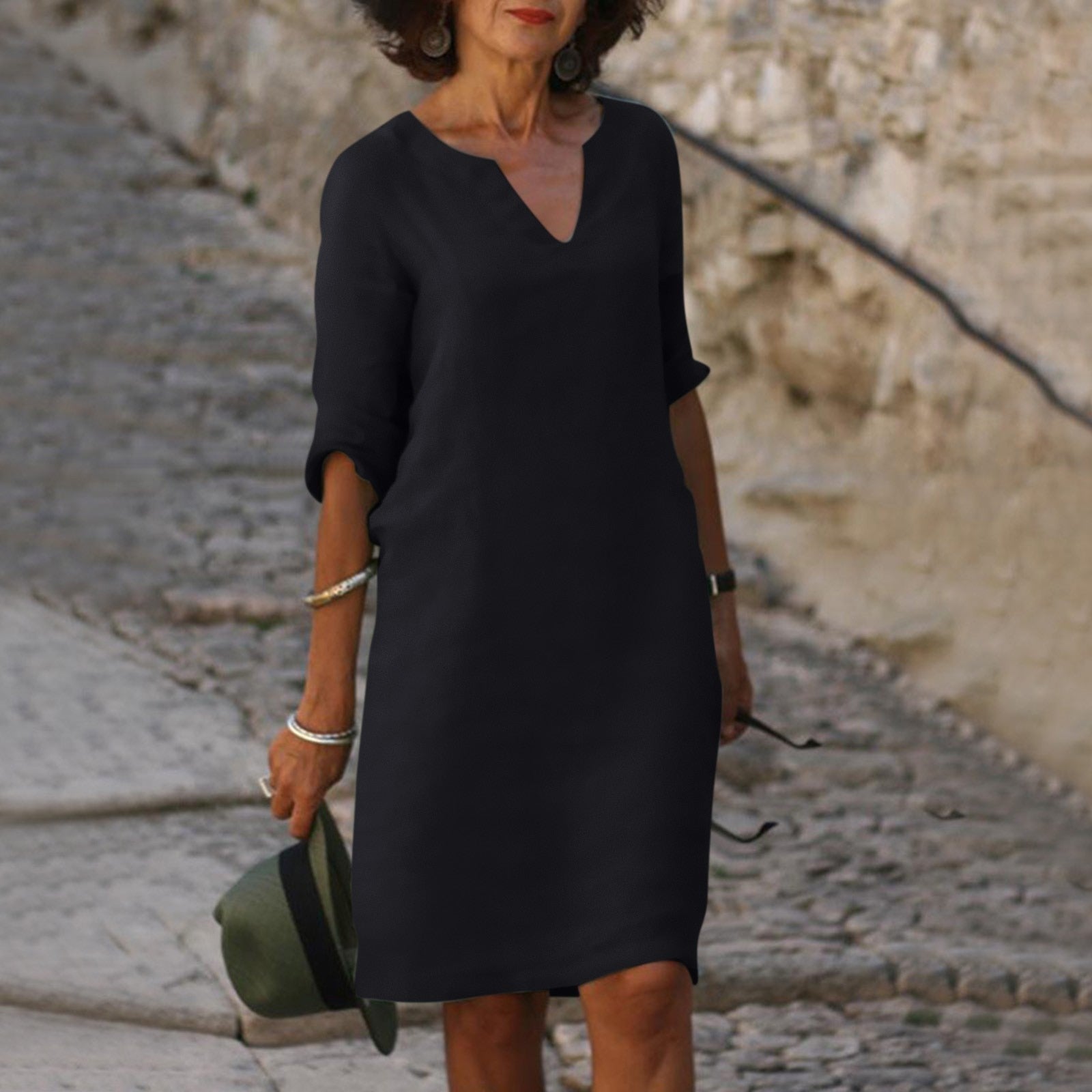 Dorothy | Women's V-Neck Midi Dress