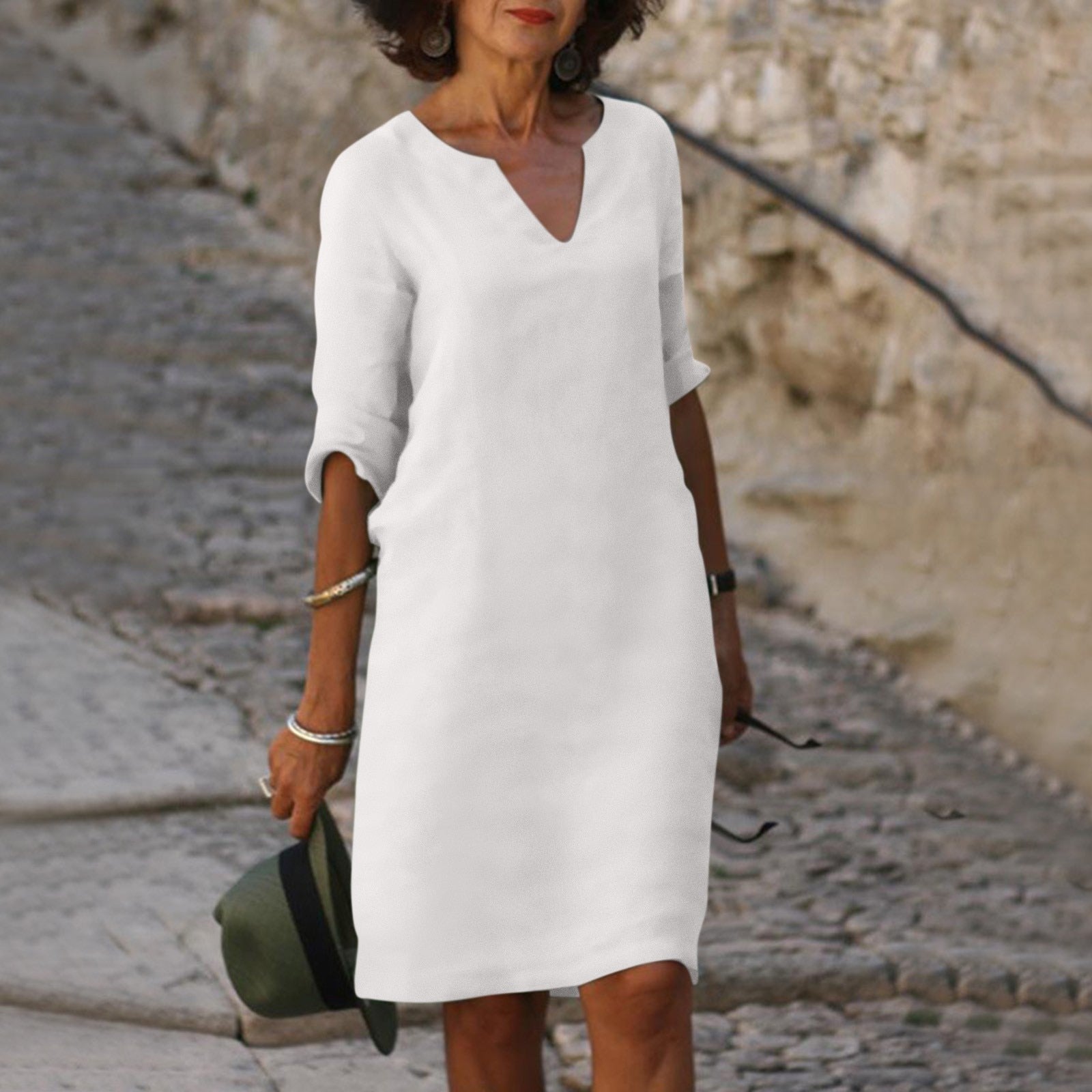 Dorothy | Women's V-Neck Midi Dress