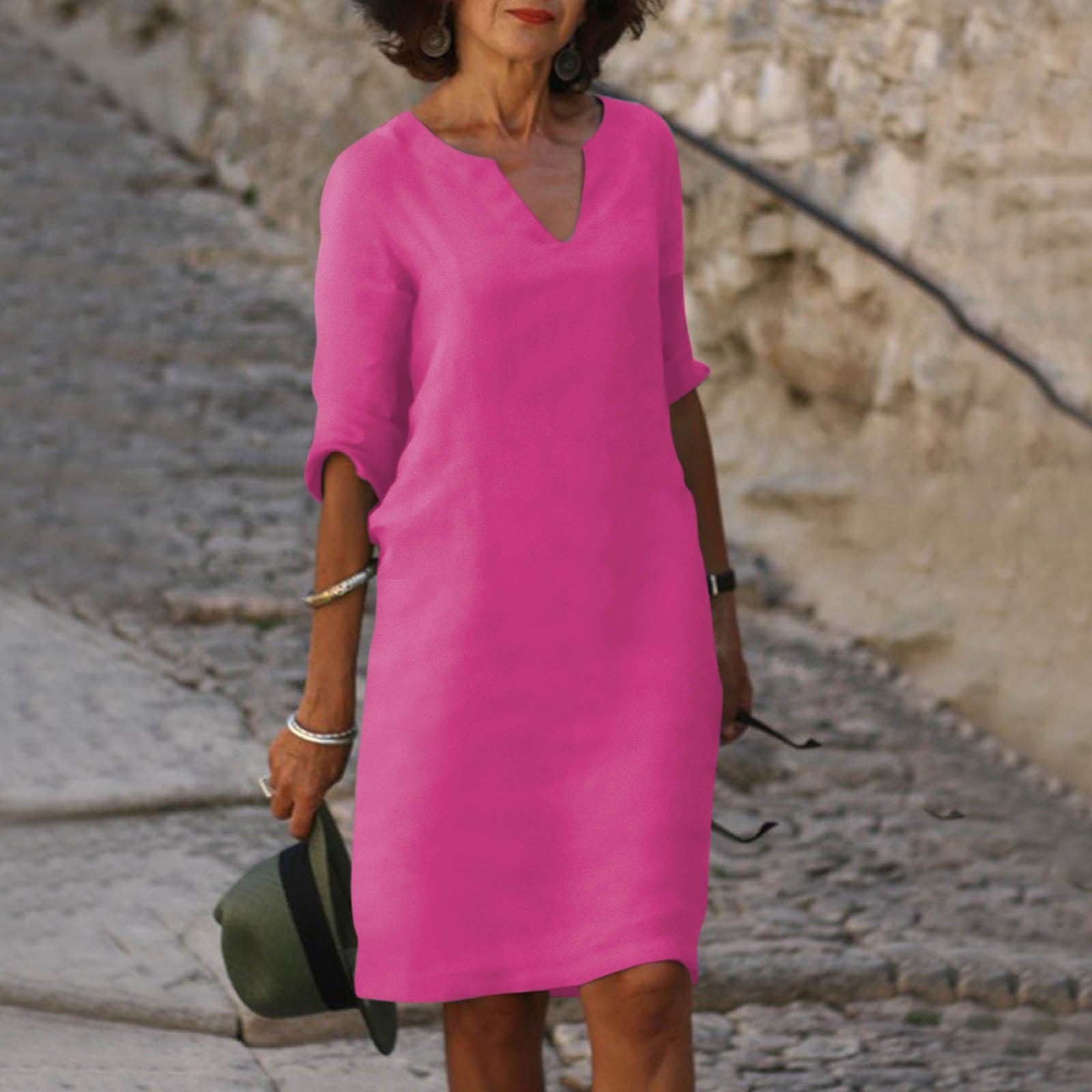 Dorothy | Women's V-Neck Midi Dress