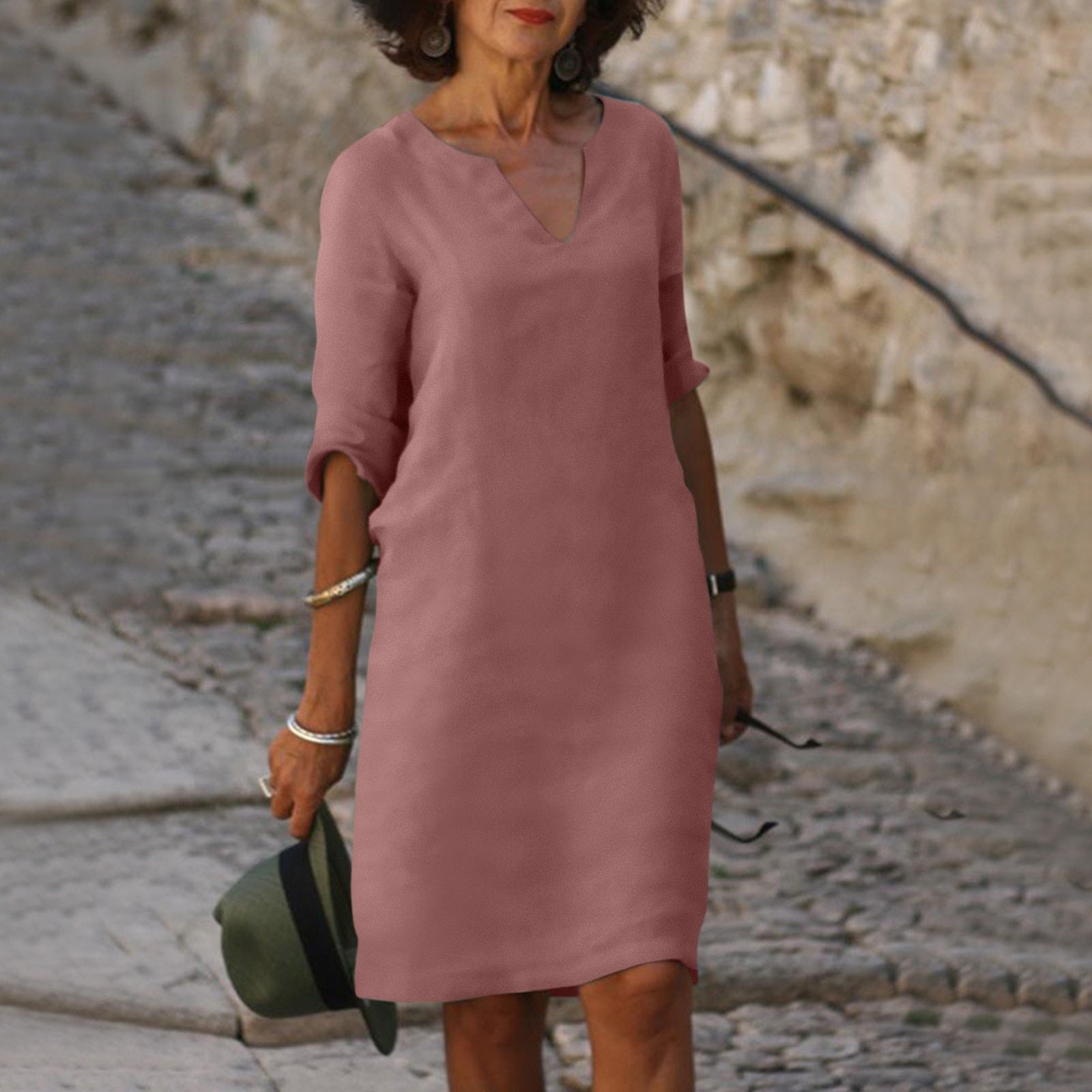 Dorothy | Women's V-Neck Midi Dress