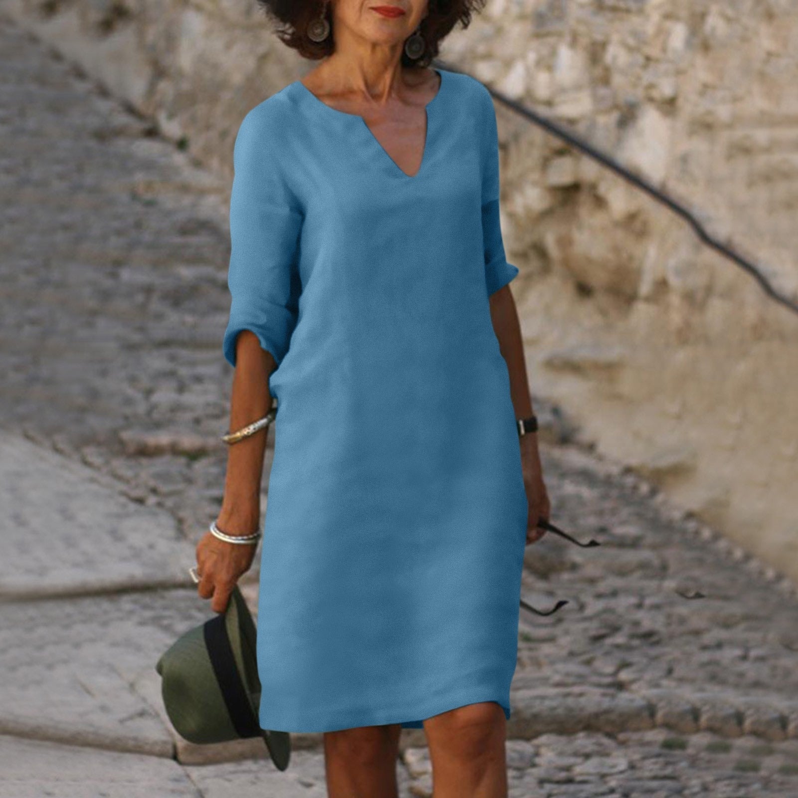 Dorothy | Women's V-Neck Midi Dress
