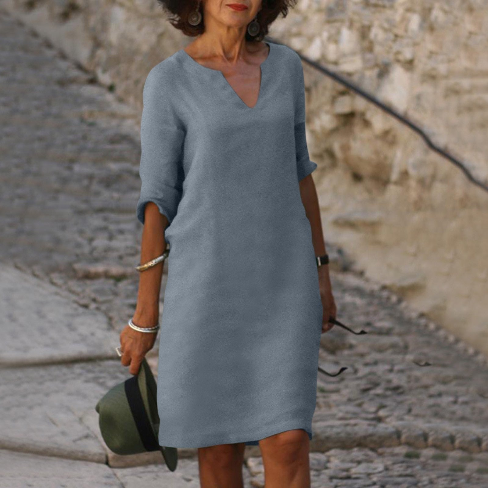 Dorothy | Women's V-Neck Midi Dress