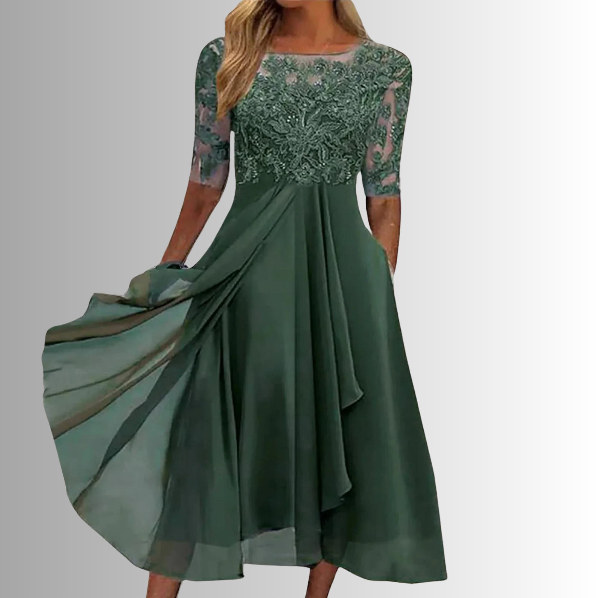 Elsie | Women's A-Line Midi Dress