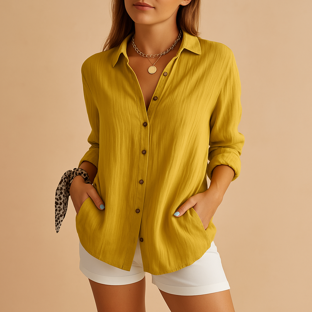 Callie | Women's Long Sleeve Button-Down Blouse