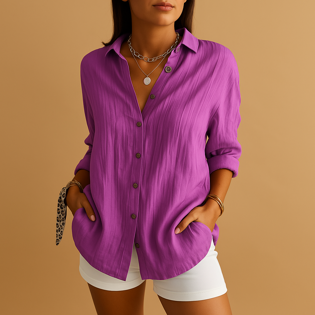 Callie | Women's Long Sleeve Button-Down Blouse