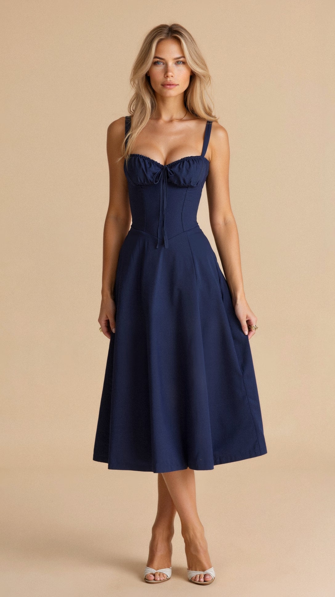 Orla | Corset Midi Dress - Elegant, Figure-Flattering Style