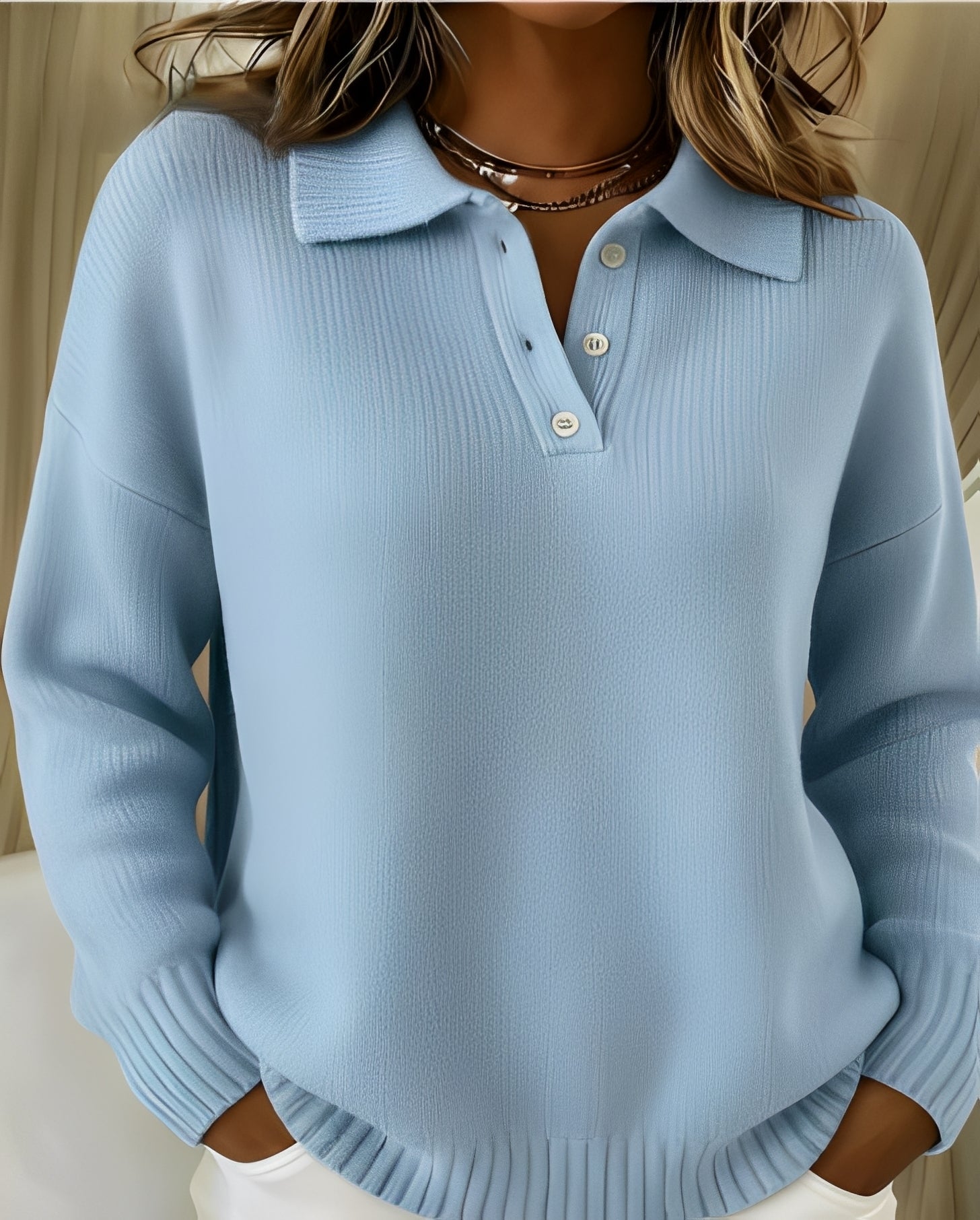 Carrie | Women's Long Sleeve Button-Down Blouse