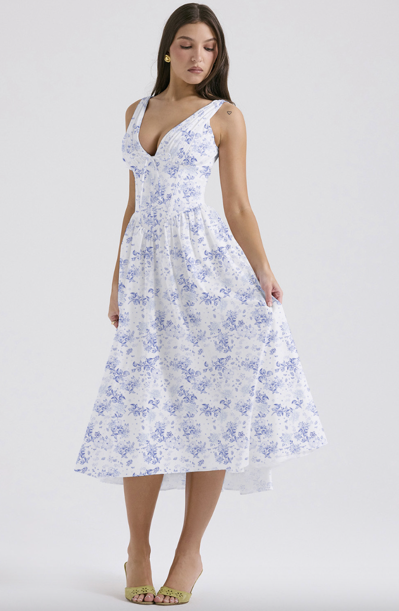 Milena | Chic Floral Dress for Effortless Summer Style