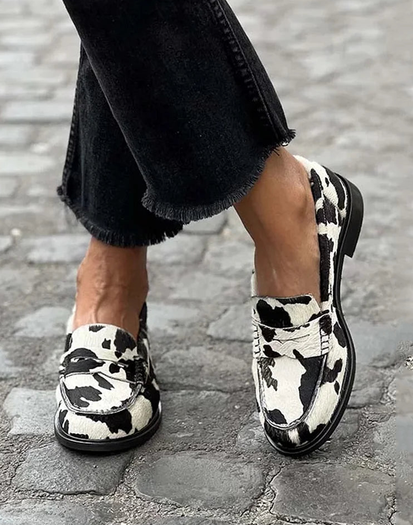 Rosalie | Women's Animal Print Penny Loafers