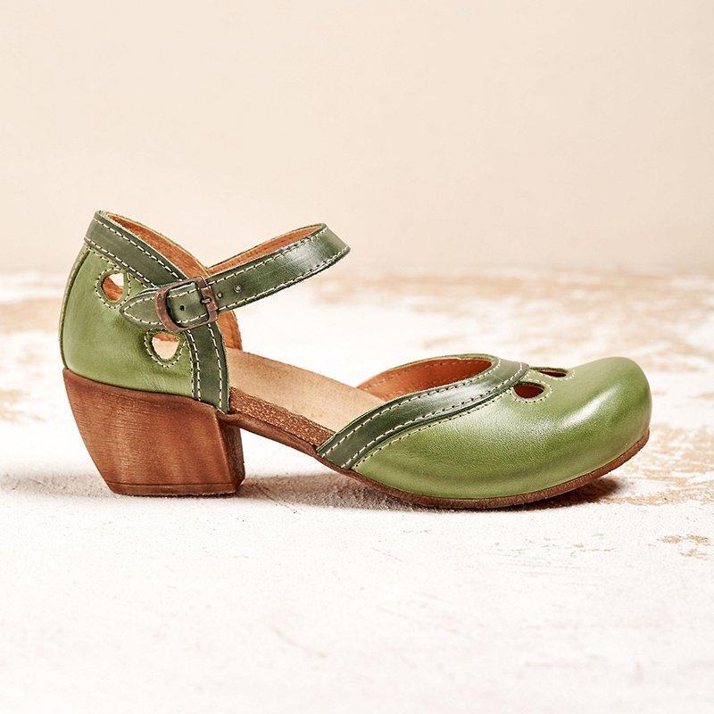 Pomona | Orthopedic Ankle Strap Heeled Shoes