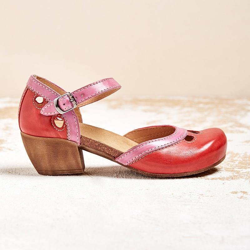 Pomona | Orthopedic Ankle Strap Heeled Shoes