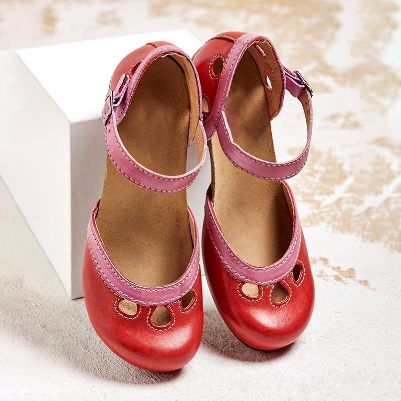 Pomona | Orthopedic Ankle Strap Heeled Shoes
