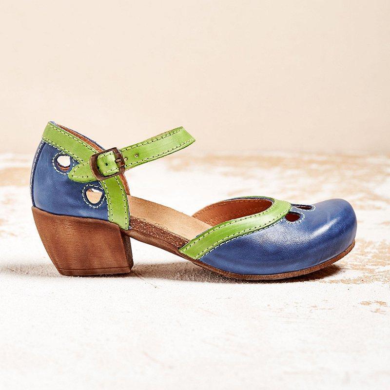 Pomona | Orthopedic Ankle Strap Heeled Shoes