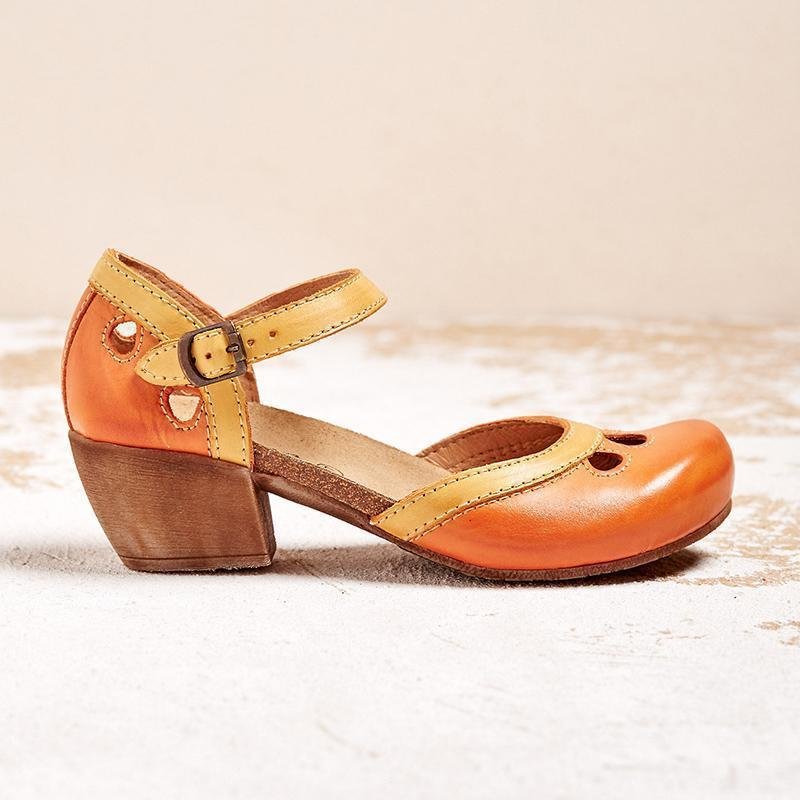 Pomona | Orthopedic Ankle Strap Heeled Shoes