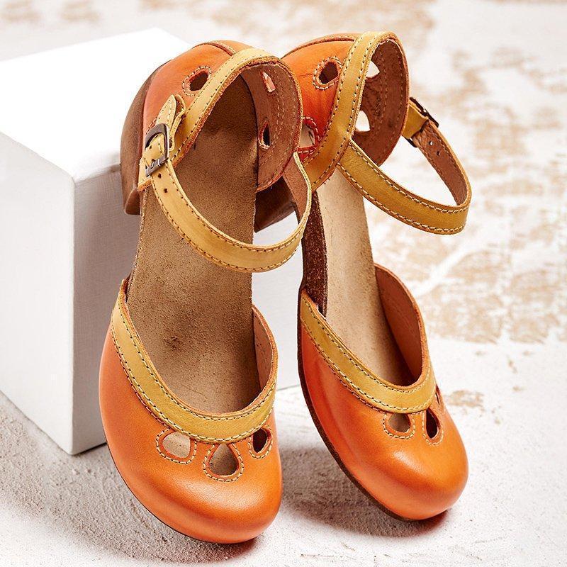 Pomona | Orthopedic Ankle Strap Heeled Shoes