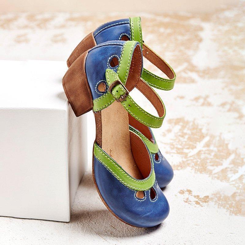 Pomona | Orthopedic Ankle Strap Heeled Shoes
