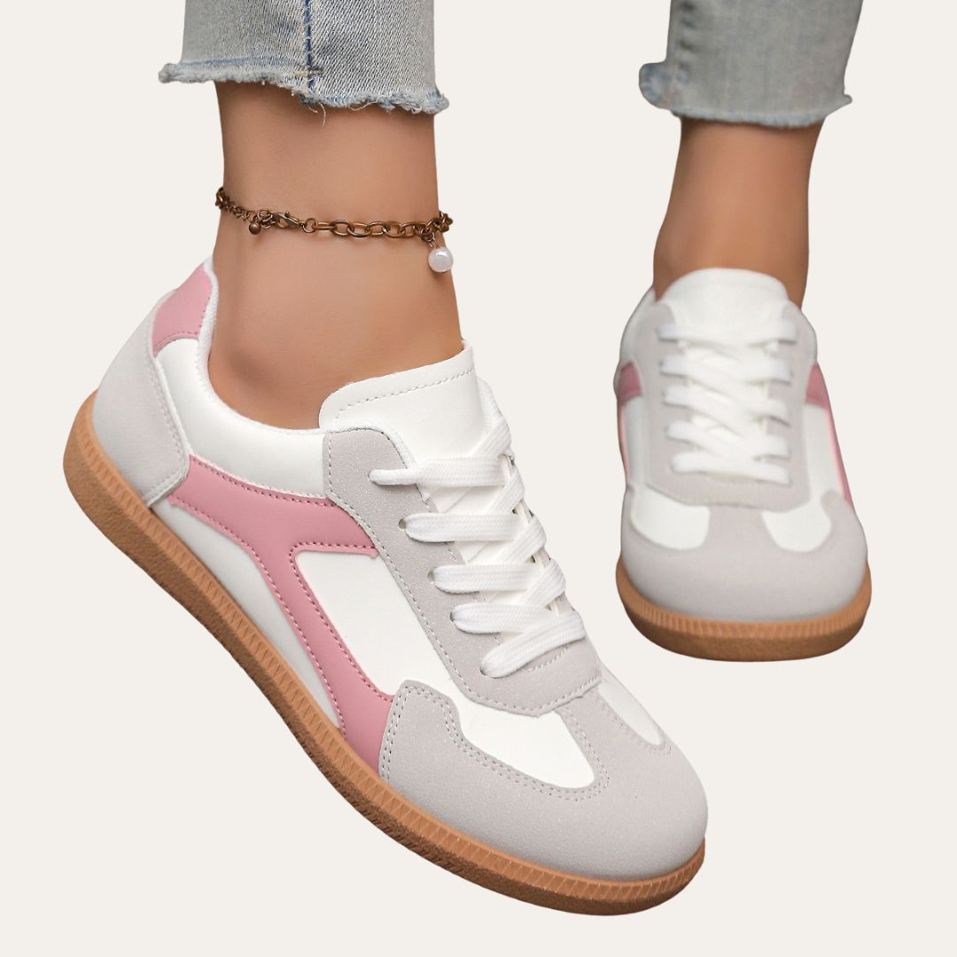 Emmeline | Trendy and Comfortable Faux Leather Sneakers for Women