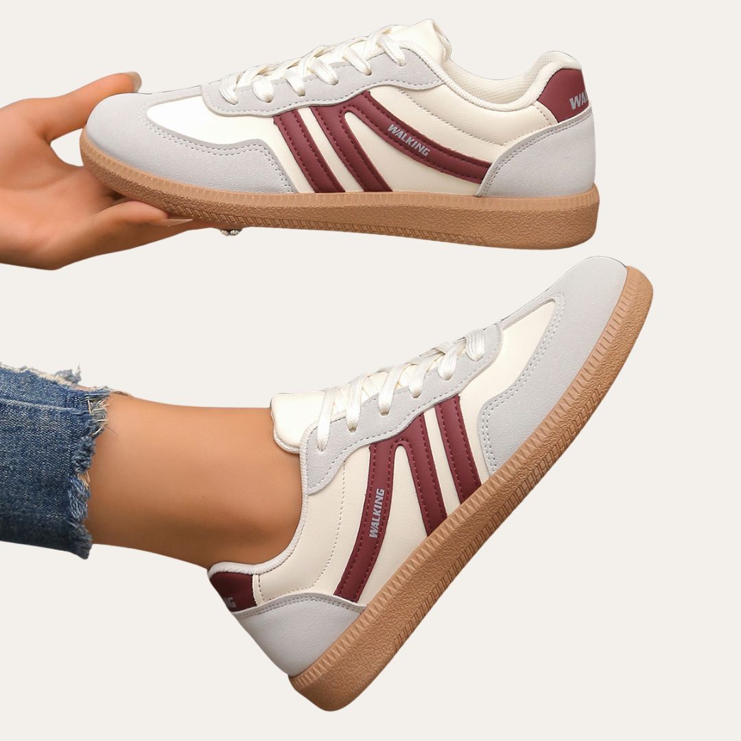 Emmeline | Trendy and Comfortable Faux Leather Sneakers for Women