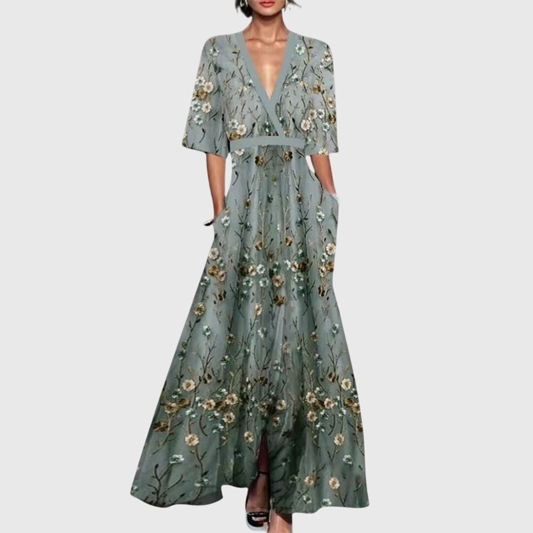 Dawn | Women's Floral Wrap Maxi Dress