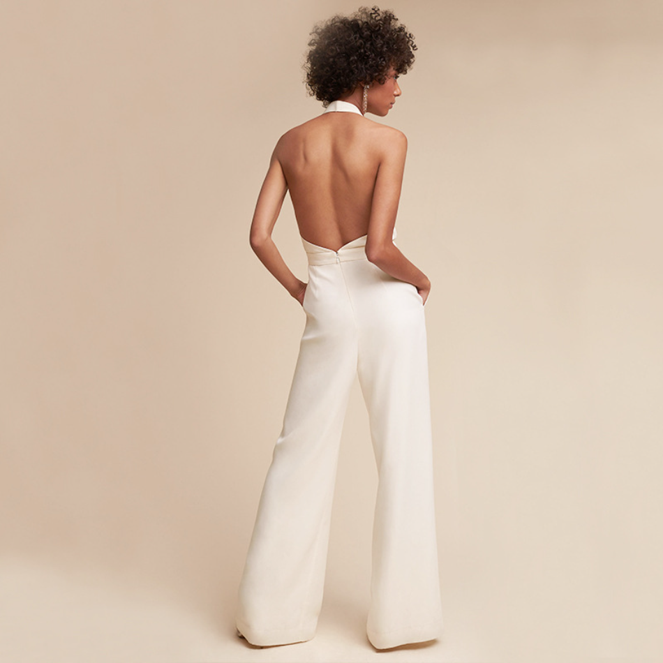 Arielle | Women's Halter Neck Backless Jumpsuit