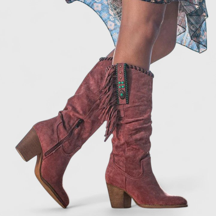 Venetia | Orthopedic Fringe Boots