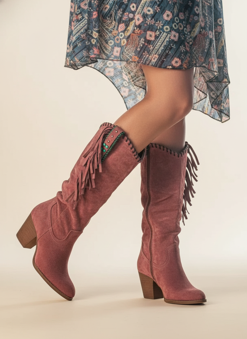 Venetia | Orthopedic Fringe Boots