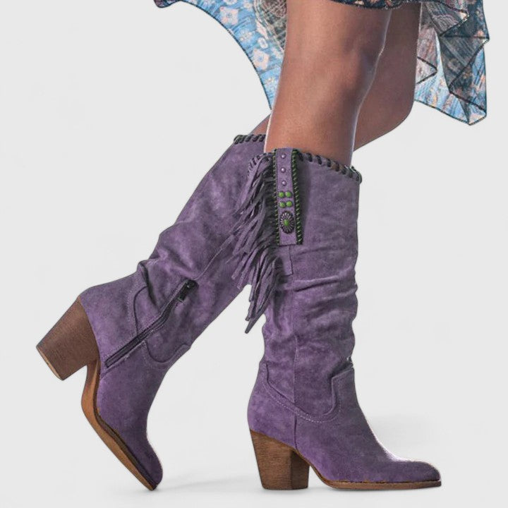 Venetia | Orthopedic Fringe Boots