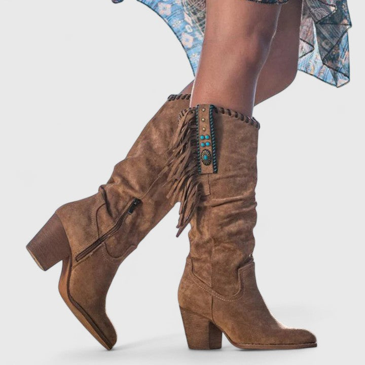 Venetia | Orthopedic Fringe Boots