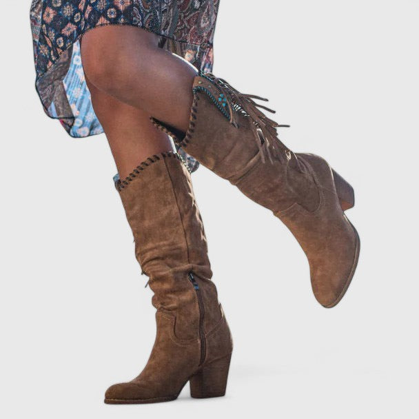 Venetia | Orthopedic Fringe Boots