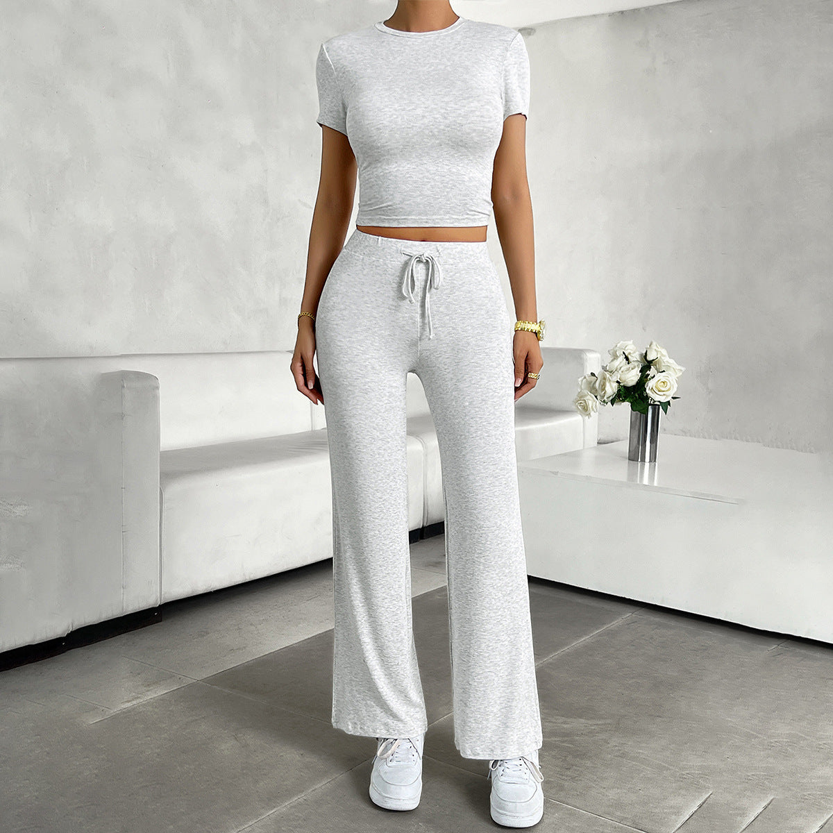 Amelie | Women's Cropped Two-Piece Set