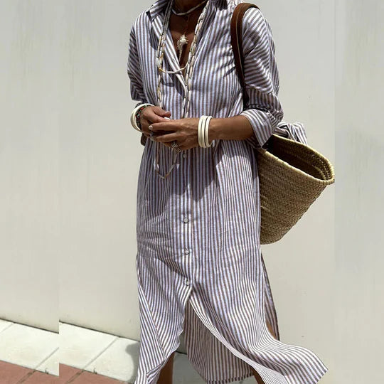 Freda | Women's Button-Down Midi Dress