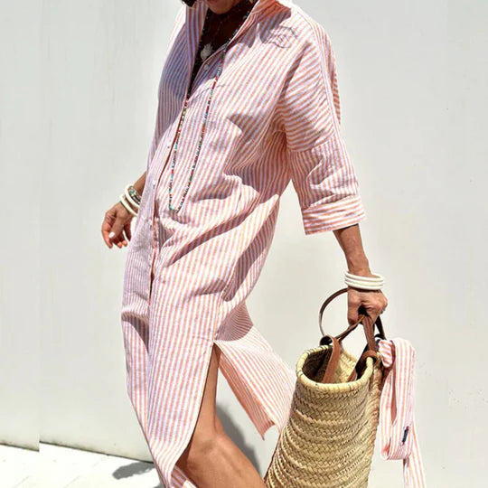 Freda | Women's Button-Down Midi Dress