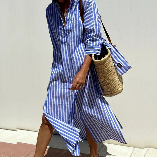Freda | Women's Button-Down Midi Dress