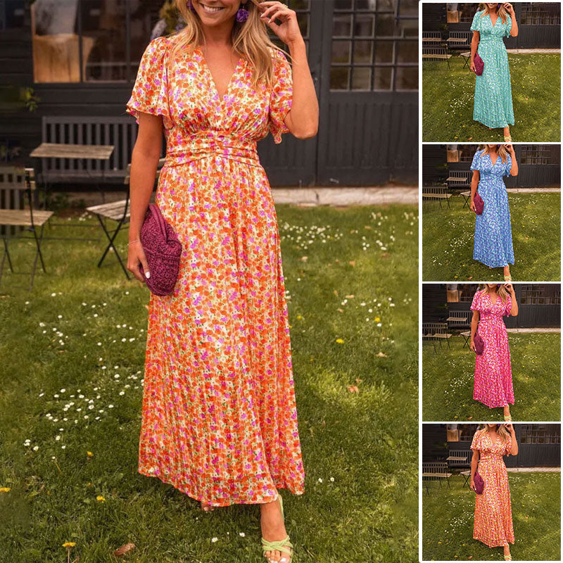 Lyra | Chic V-Neck Dress for Contemporary Women
