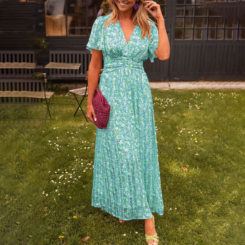 Lyra | Chic V-Neck Dress for Contemporary Women