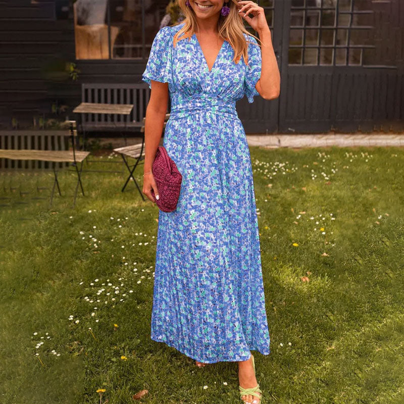 Lyra | Chic V-Neck Dress for Contemporary Women