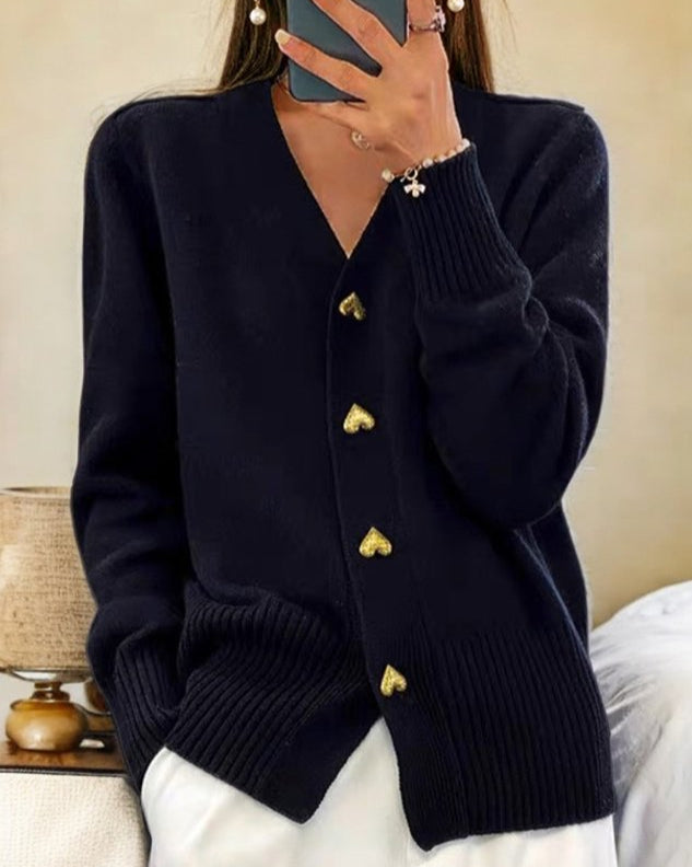 Amalla | Women's V-Neck Cardigan Sweater