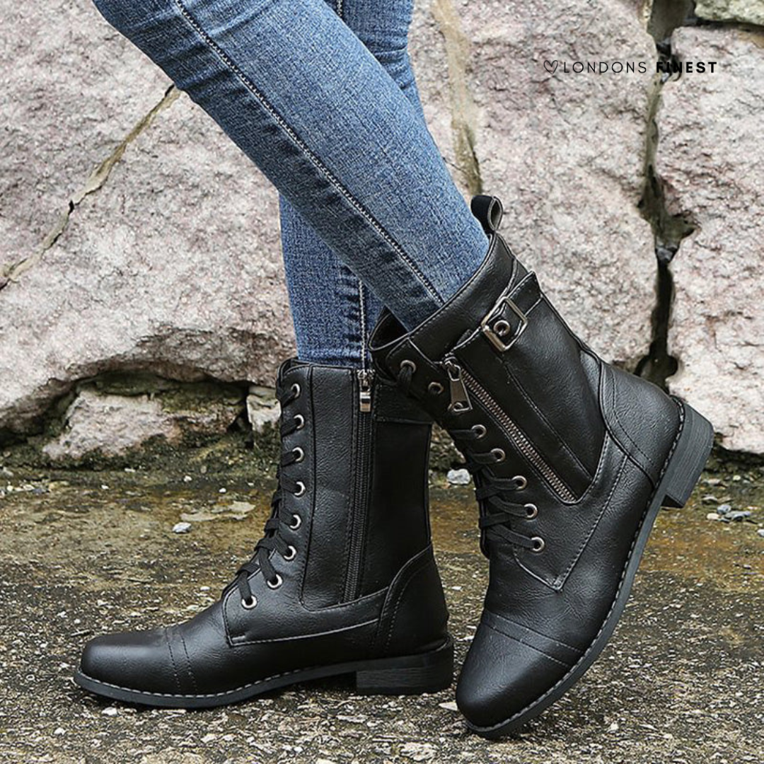 Valeria | Orthopedic Lace-Up Boots