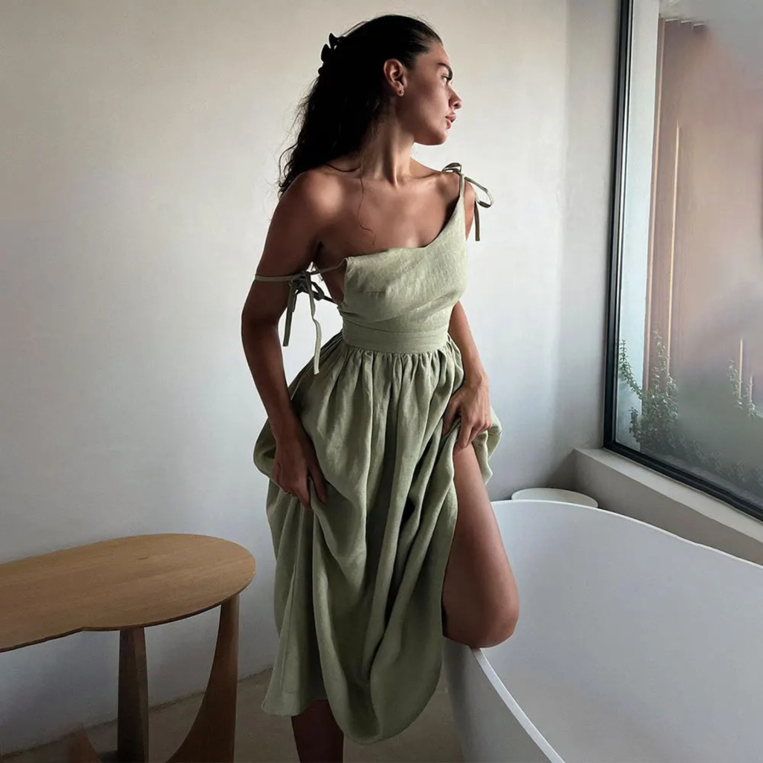 Esther | Women's Sleeveless A-Line Maxi Dress