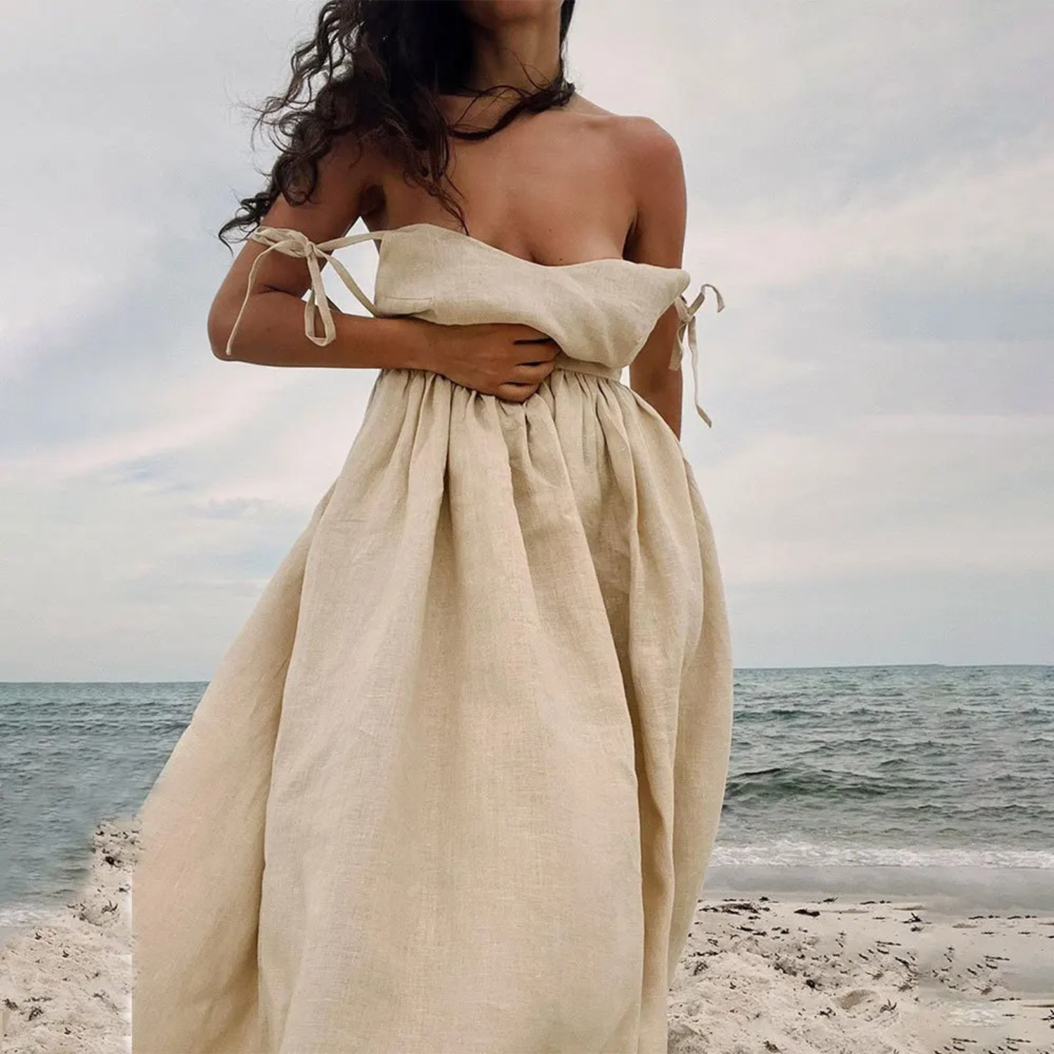 Esther | Women's Sleeveless A-Line Maxi Dress