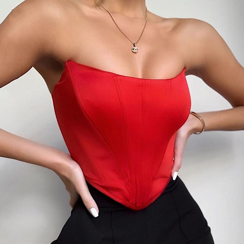 Aileen | Women's Strapless Fitted Top