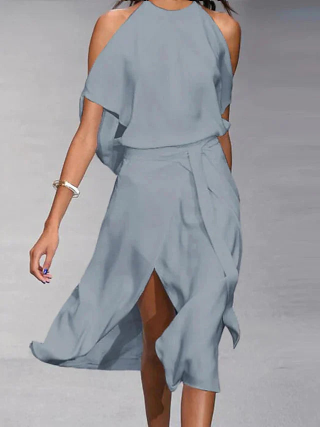 Gracie | Women's Sleeveless Wrap Midi Dress
