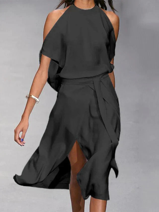 Gracie | Women's Sleeveless Wrap Midi Dress