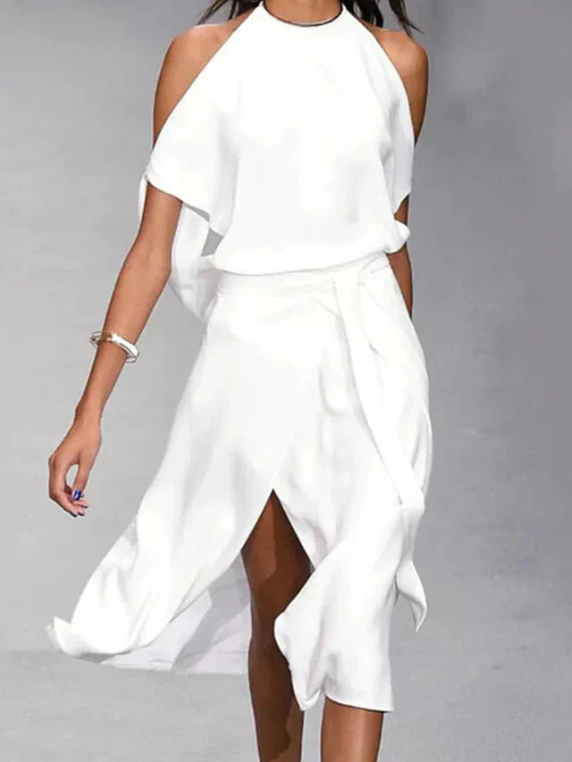 Gracie | Women's Sleeveless Wrap Midi Dress