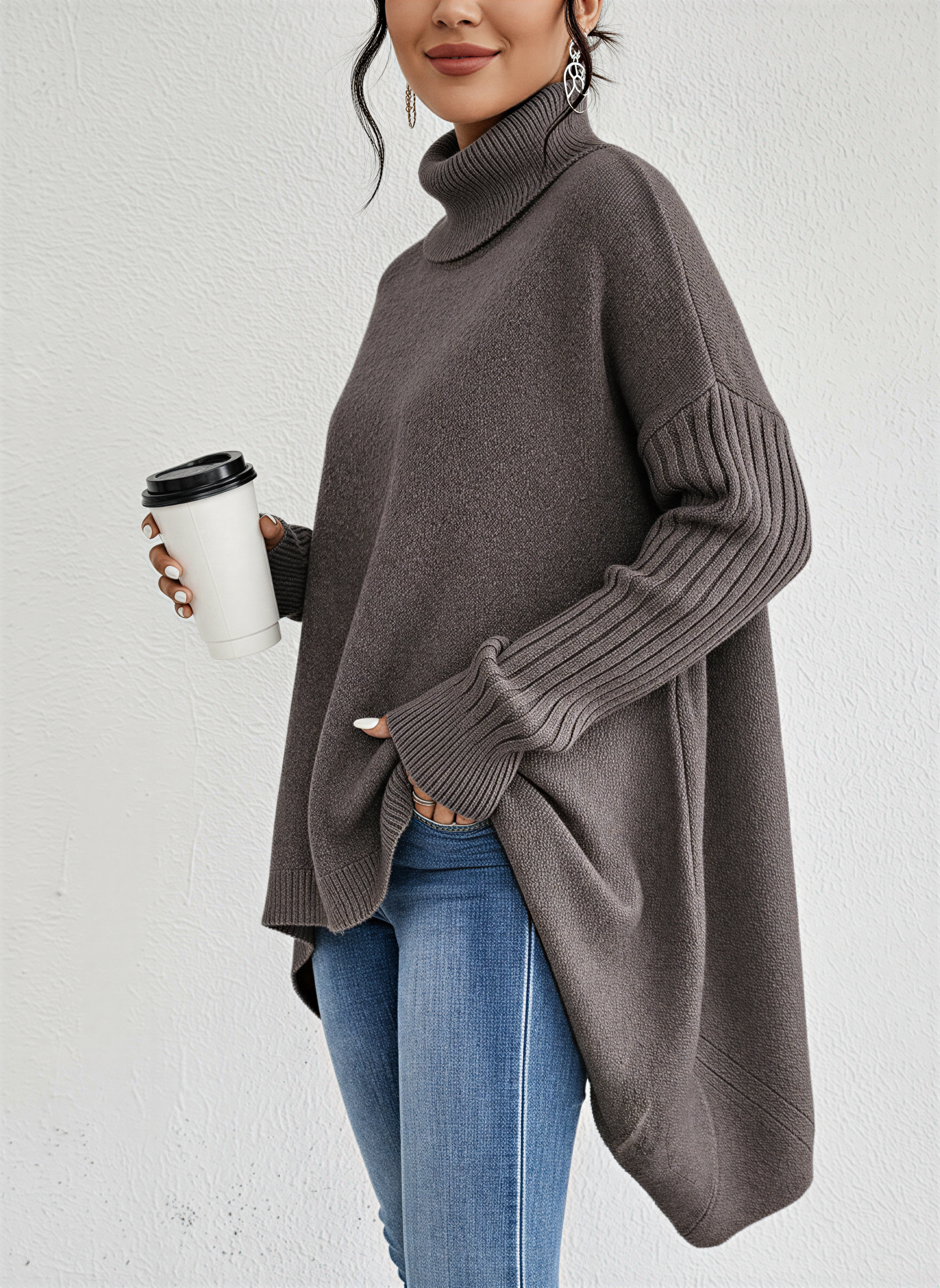 Alysa | Cozy Oversize Turtleneck Sweater for Women