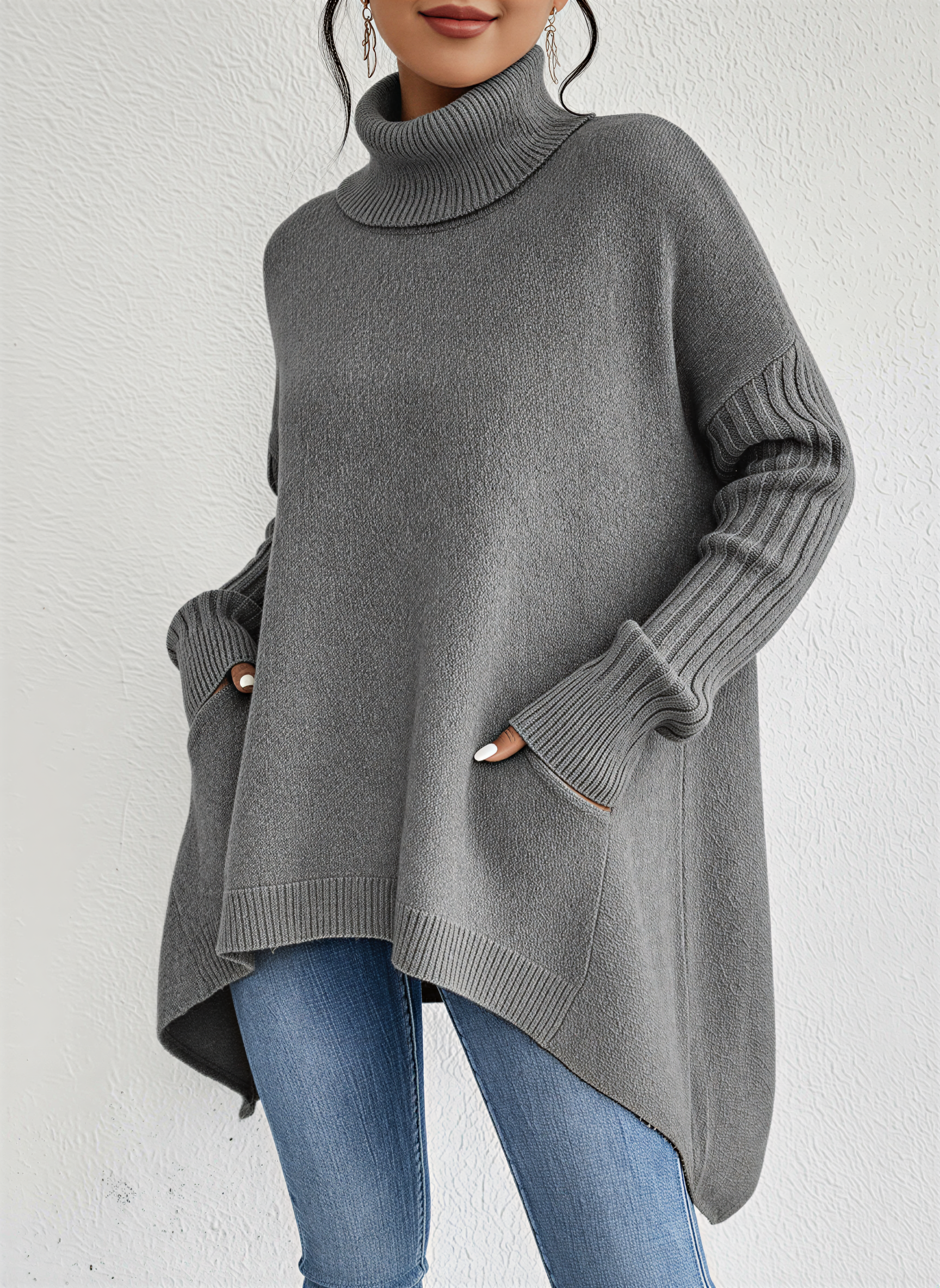 Alysa | Cozy Oversize Turtleneck Sweater for Women
