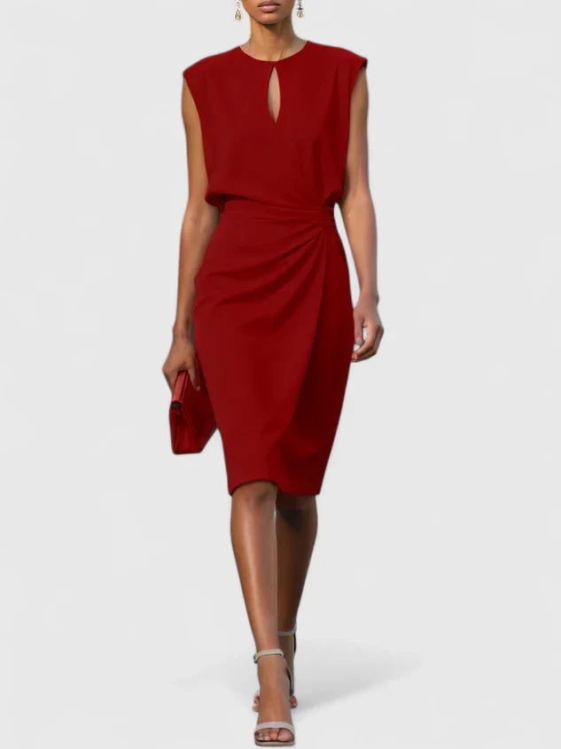 Delilah | Women's Sleeveless Wrap Midi Dress