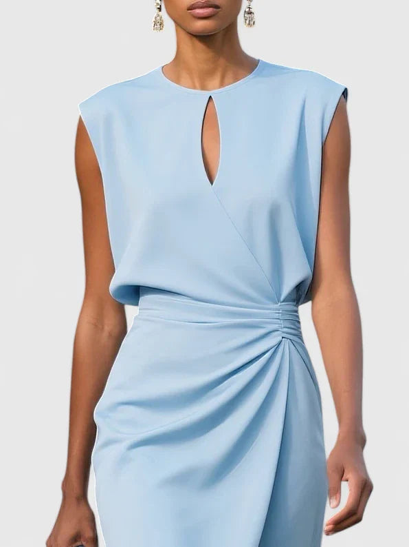 Delilah | Women's Sleeveless Wrap Midi Dress