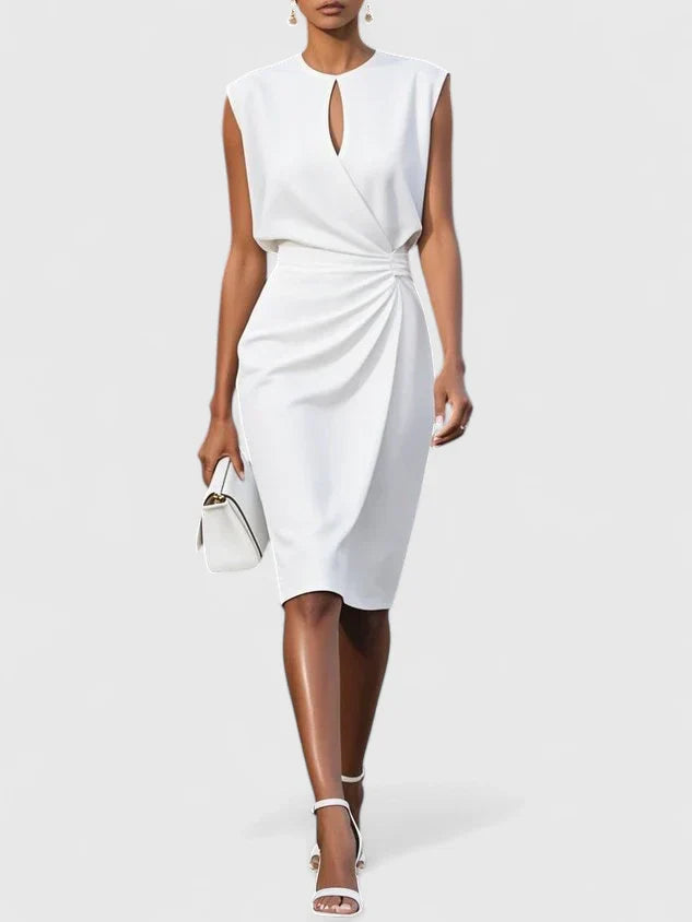 Delilah | Women's Sleeveless Wrap Midi Dress
