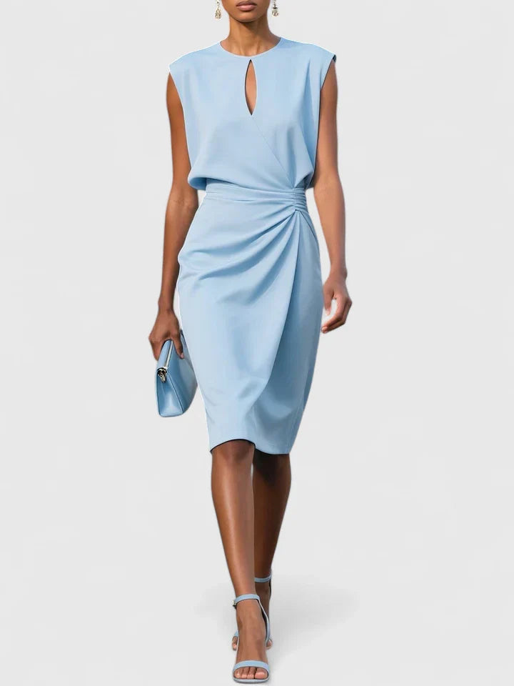 Delilah | Women's Sleeveless Wrap Midi Dress